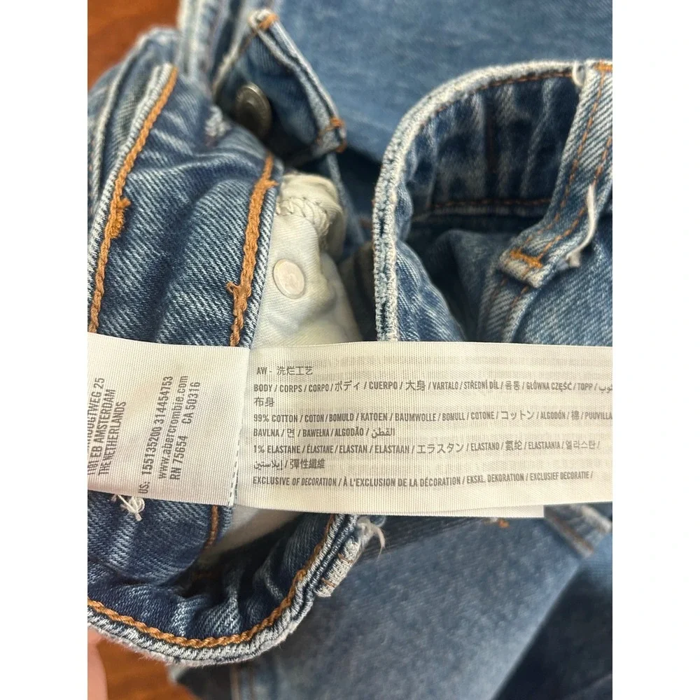 Abercrombie & Fitch Curve Love The Skinny High Rise‎ Blue Jeans Womens 26 2R